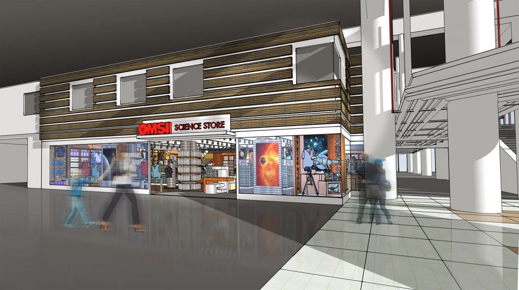 Science Center themed gift store design concepts